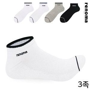 레노마 남성 스포츠 앞코 링글 스니커즈 양말 RM8509 3족 무배