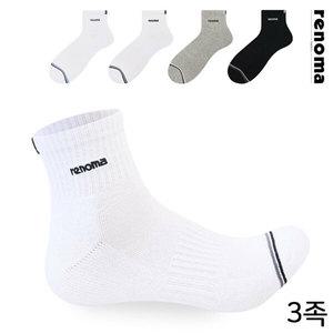 레노마 남성 스포츠 투라인 단목 양말 RM8513 3족 무배