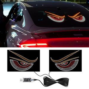 OEM 5V12V USB LED 자동차 앰비언트 라이트 데빌 아이 앵글 데몬 아이 LED 경고 매트릭스 방수 액센트 라이