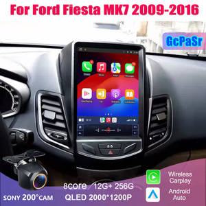 포드 피에스타 MK7 2009 2016 테슬라 안드로이드 멀티미디어 플레이어 반전 이미지 GPS 네비게이터 2din DV