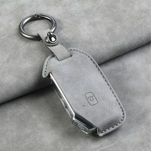 가죽 자동차 키 케이스 커버 쉘 기아 텔루라이드 텔루라이드 SX 스포티지 R K5 GT 라인 셀토스 5 버튼