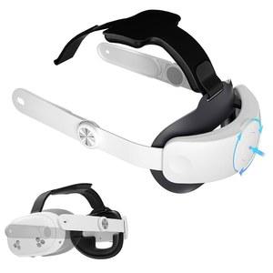 EaJ 메타스 퀘스트 3S / 3와 호환되는 업그레이드 스트랩 원클릭 스트레치 앤 리트랙트 조절 가능 향상된 편안함 및 게임 몰입 VR 액세서리 Oculus