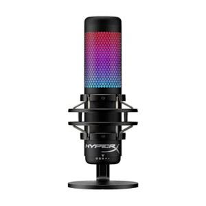 HyperX QuadCast S - PC, PS4, PS5 및 Mac용 RGB USB 콘덴서 마이크, 방진 충격 마운트, 4극 패턴, 팝 필터, 게인 컨트롤, 게임, 스트리밍, 팟캐스트, 트위치, 유튜브, 디스코드