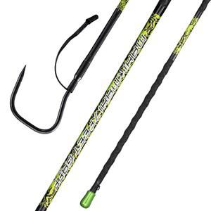 FISHAPPY 낚시 갈고리가 달린 4인치 스테인리스 스틸 낚시 갈고리가 달린 소금물 낚시 갈고리 3피트/4피트 8인치/7인치
