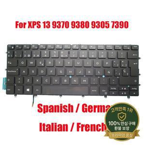 SP GR IT 노트북 키보드 DELL XPS 13 9370 스페인어 독일어 이탈리아어 백라이트 05J7MC 09NY07 0D1TFD
