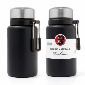 핸들 보온병 600ML 블랙 가벼운텀블러 보온물병
