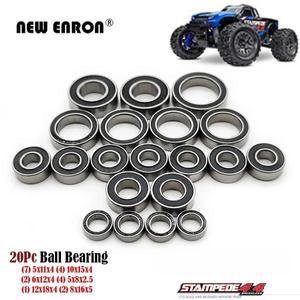 호환 20PC 사전 그리스 강스틸 완전 볼 베어링 키트 RC 자동차 TRAXXAS 110 STAMPEDE 4X4 4WD 몬스터 트럭