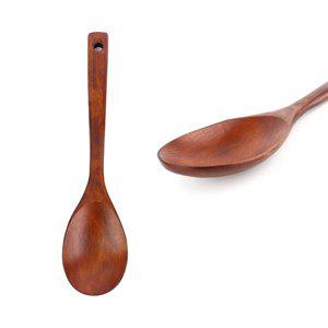 [더담고]26cm 장미목 타원 볶음주걱 ( 나무 조리스푼 뒤지개 다용도 우드주걱 업소용 식당 뒤집개 )