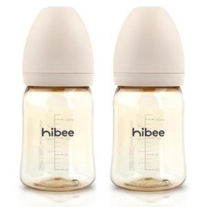 하이비 아기 젖병 170ml 트윈팩 베이직샌드 젖꼭지 LL