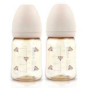 하이비 아기 젖병 170ml 트윈팩 다람이 샌드 젖꼭지 L