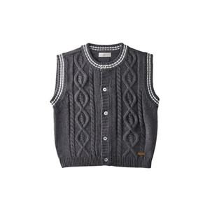 [M밍크뮤D] 25FW (DG)케이블니트베스트 가을겨울초봄 조끼 (35A1422001) 출산준비물/신생아선물/배내수트/