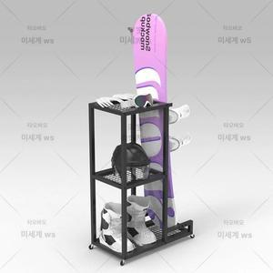 데크 진열대 장비 스키 수납 스노우보드 정리대 거치대 보드 랙 보관대