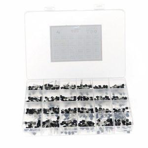 실리콘 인라인 NPN PNP 트랜지스터 모음 키트 팩 24 종 2N2222 S8050 S9014 2N3906 BC547 BC548 BC549 BC550 BC558 480