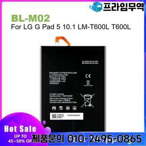 LG G 패드 5 10.1 LM-T600L 8200mAh용 BL-M02 교체용 태블릿 배터리