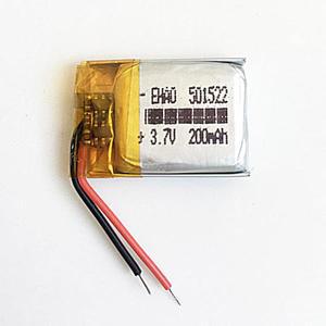 3.7V 200mAh 작은 크기 lipo 충전식 배터리 501522 MP3 블루투스 시계 펜 MID 헤드셋 headphon