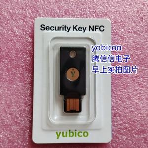 Yubico 보안 키  NFC-Black - Two-Factor 인증 (2FA)  USB-A OR NFC로 연결된 FIDO U2F/FIDO2 ESP