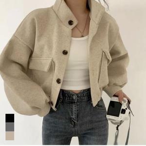 [SBB5W36]크롭기장 러블리 아이템 봄자켓 코트