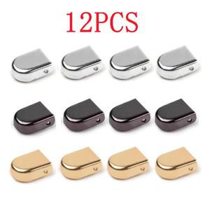12Pcs 금속 레이스 잠금 신발 끈 팁 머리 다색 게으른 버클 액세서리 장식 운동화 키트