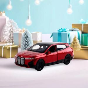 웰리 BMW IX 다이캐스트 풀백 전기차 피규어 자동차 모형 실물 미니어처 장식 장난감