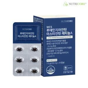 뉴트리코어 루테인지아잔틴 아스타잔틴 레티놀A 1박스