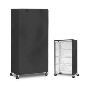 스피드렉 커버 선반 진열대 신발장 행거 검정 주방 스피드랙 야외 91X46X183CM 방수 210D 수납장 스피드