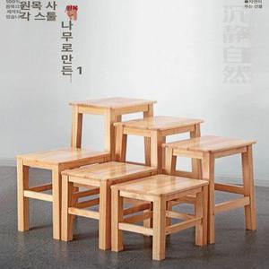 편백나무의자 우드 일본 작은 스툴 1개 샤워 1개