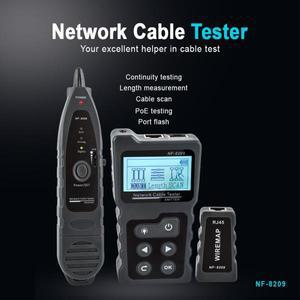 NOY NF-8209 케이블 추적기 Lan 디스플레이 측정 테스터 네트워크 도구 LCD 길이 와이어맵
