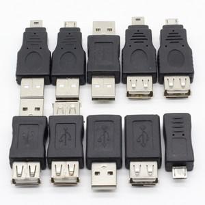10Pcs OTG 5pin F/M 미니 체인저 어댑터 변환기 USB 수 암 마이크로 가제트
