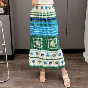 플라라 (88까지)플리츠플라워라인스커트