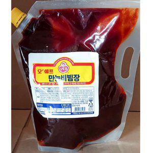 오뚜기 만능 비빔양념장 비빔만두 국수 쫄면소스 2kg