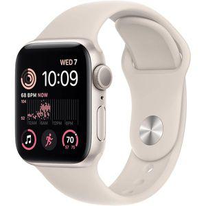 애플워치6 여자시계 블랙 Apple Watch SE 2세대(GPS, 40mm) - Starlight 케이스와 스포츠 밴드 S/M(리뉴얼)