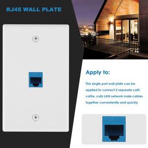 이더넷 벽 콘센트 플레이트 암 인라인 커플러 Cat6 RJ45 잭 10