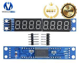 MAX7219 Arduino 3.3V 5V 마이크로 컨트롤러 직렬 드라이버 7 세그먼트 용 LED 도트 매트릭스 8 자리 디지