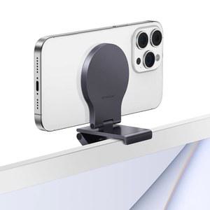 [미국배송] 데스크톱 모니터용 STOUCHI 연속성 카메라 마운트 MAC 및 디스플레이용 MAG-SAFE가 탑재된 IMAC 호환 IPHONE 웹캠 APPLE TV 4K