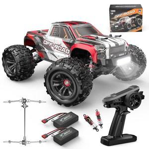 MEW4 1/16 4X4 RC 오프로드 트럭 고속 뛰어난 및 소년을 선물 1500mAh 38km/h 몬스터 위한 RTR 배터리 카 장착된 - 내구성이 2개가 성인 초급 리모컨