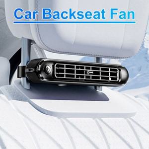 자동차 뒷좌석 헤드레스트 냉각 선풍기 SUV RV 트럭 세단용 3 단 속도 조절 가능 차량 장착 백 USB 전원 2