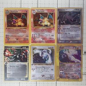 6개/대 DIY PTCG 컬렉션 카드 애니메이션 Charizard Rayquaza Lugia 스타 영어 버전 홀로그램 어린이 선물