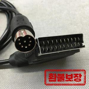 세가 메가드라이브 1 제네시스 마스터 RGB AV 스카트 케이블 PAL 버전 교체 EU 핀 1.8M