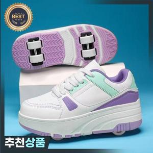 4개의 바퀴가 달린 학생 운동화 남성과 여성 모두를 위한 어린이 롤러 스케이트 분리형 초경량 버전