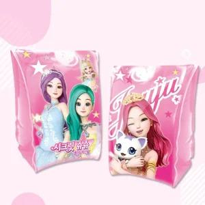 시크릿쥬쥬 암링 튜브 물놀이 영유아 수영조끼 손잡이 바다 기저귀 팬티