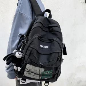 중학생 고등학생 책가방 데일리 인기 백팩 블랙 10대 남자 여행