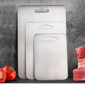 호환 2  두꺼운 티타늄 커팅 보드 도마 반죽 캠핑  홈  요리 피크닉 야외