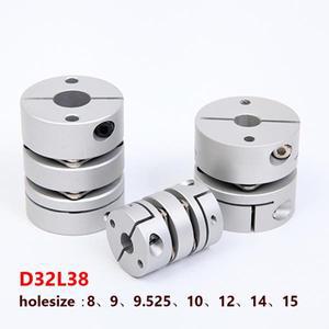 호환 스테퍼 전동 인코더 볼 스크류용 유연한 더블 다이어프램 샤프 호환트 커플러 H6 D32L38 커플링