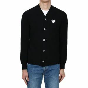 [꼼데가르송] 25FW 화이트 와펜 가디건(P1N062) (AX N062 051 1)
