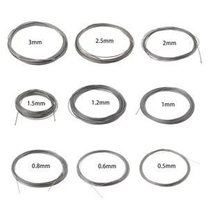 녹 방지 내마모성 소프트 스틸 와이어 로프, 야외 정원 공예용, 10 미터, 0 5mm, 6mm, 8mm, 1/1mm, 2/1mm, 2/2mm, 3mm
