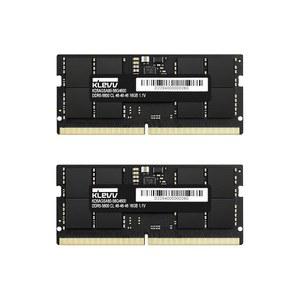 KLEVV DDR5 32GB (2x16GB) 5600MHz CL46 SODIMM SK Hynix A-Die Laptop Ram Memory 1.1V (KD5AGSA80-56G460D)