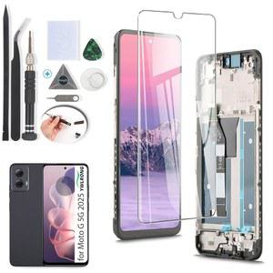 모토로라 모토 G 5G 2025용 YWLONG 디스플레이 교체 LCD 터치스크린 디지타이저 어셈블리 2025 XT2513-1 XT2513-2 XT2513V 및 도구 프레임 포함