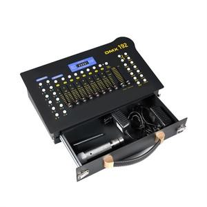 (핫 케이크)무선 DMX 512 콘솔 라이브 콘서트 KTV Djs 클럽용 충전식 수신기가 있는 192 채널 조명 컨트롤