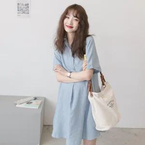 반팔 임산부 셔츠 원피스 빅사이즈 루즈핏 여름 임부복 만삭