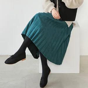 [유스타일팜] 스웨이드 주름 스커트 SH298W